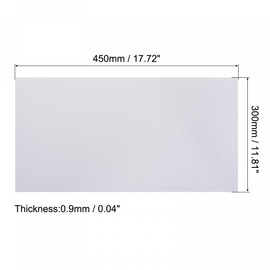 sourcing map Placemats Set of 6, Washable Woven Place Mats 18"x12" for Kitchen Dining Table PVC Mats, White