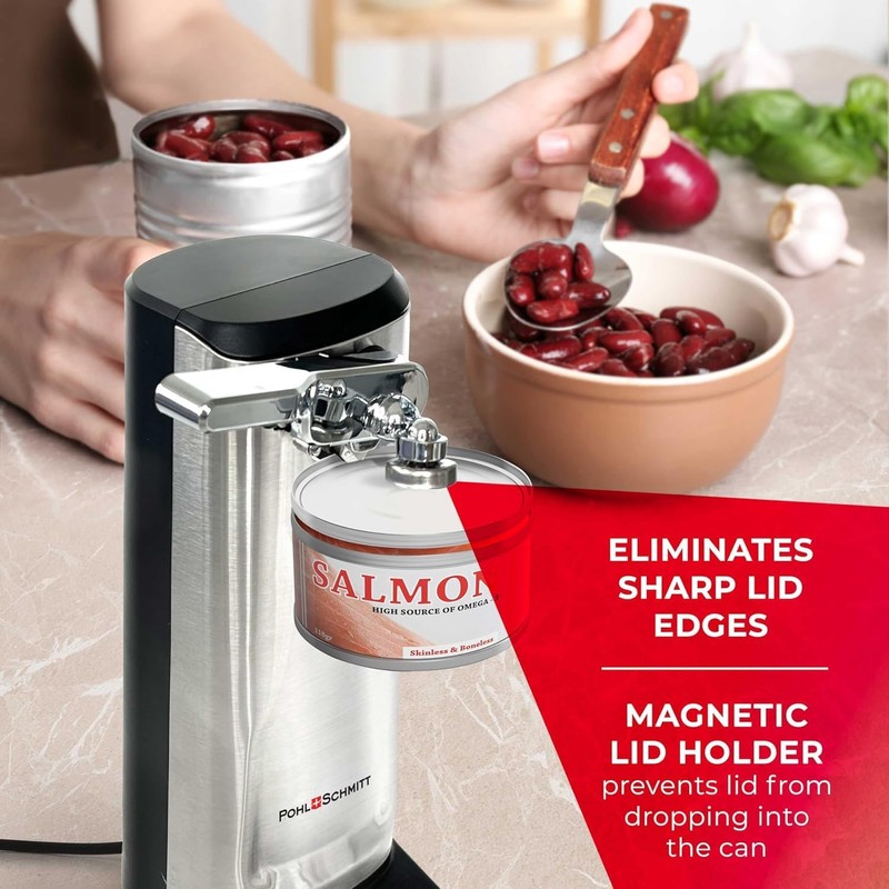 POHL SCHMITT Electric Can Opener, Knife Sharpener & Bottle Opener,