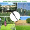 DEROFIT Heavy Duty Metal Umbrella Base, Portable, Adjustable, and Multi-Use