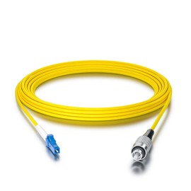 FC-LC Simplex Fibre Patch Cord, 9/125μm Single Mode, UPC, LSZH, 17 ft/5 m