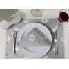 Ragged Rose Christmas Place mats, Cotton, Silver Grey, 36 x