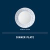 Corelle 6-Piece 10.25" Vitrelle Glass Dinner Plates, Lightweight, Chip/Scratch Resistant