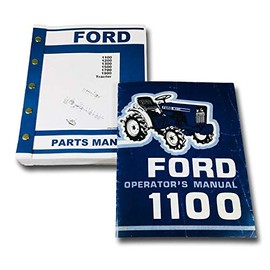 Operators Parts Manual Set for Ford 1100 Tractor Owner Catalog
