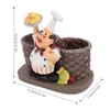 Chef Stature Holder Decorative Synthetic Resin Ingenious Vivid Chef Figurine