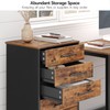 HOOBRO HOOBRO 7-Drawer Chest, File Cabinet, Wooden File Cabinet, Office