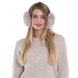 Simplicity Men Women Plush Ear Muffs For Winter Women Outdoor Snow Ear Warmers for Men Foldable Winter Earmuffs Men Ear Covers for Cold Weather, Khaki