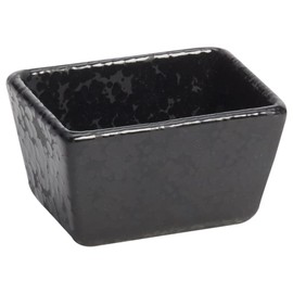 American Metalcraft PSBL Artisanal Porcelain Sugar Packet Holder, Black, 5-Ounces