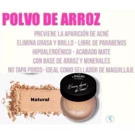 Sheló Nabel Polvo De Arroz Natural Y Fijador De Maquillaje, Shelo Nabel.