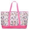 Wild Side Pink Leopard 22 x 15 Polyester Open Tote
