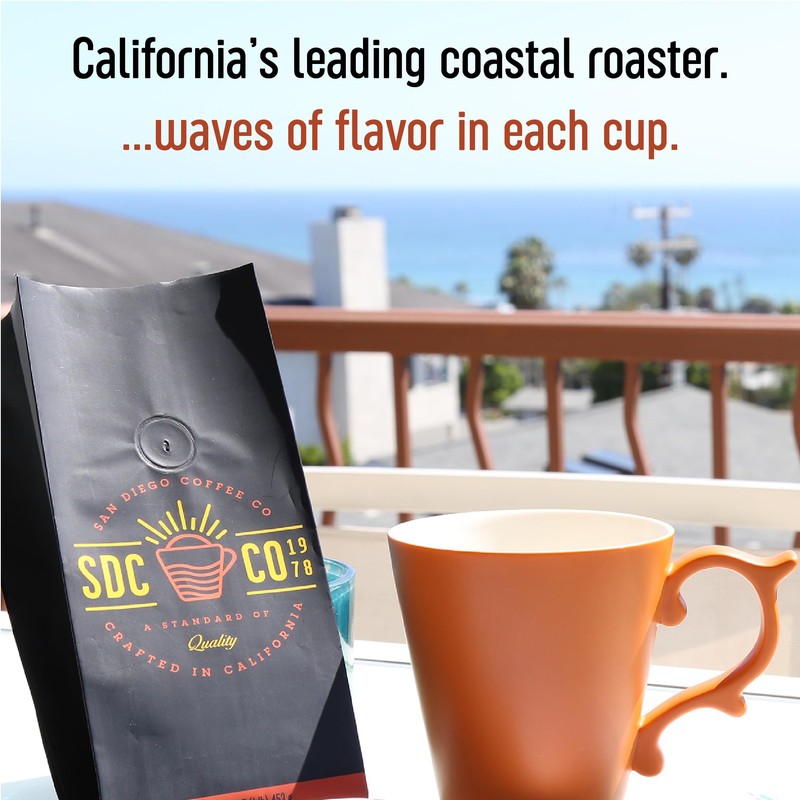 San Diego Coffee Hazelnut, Medium Roast, Ground Coffee, 16-Ounce Bags