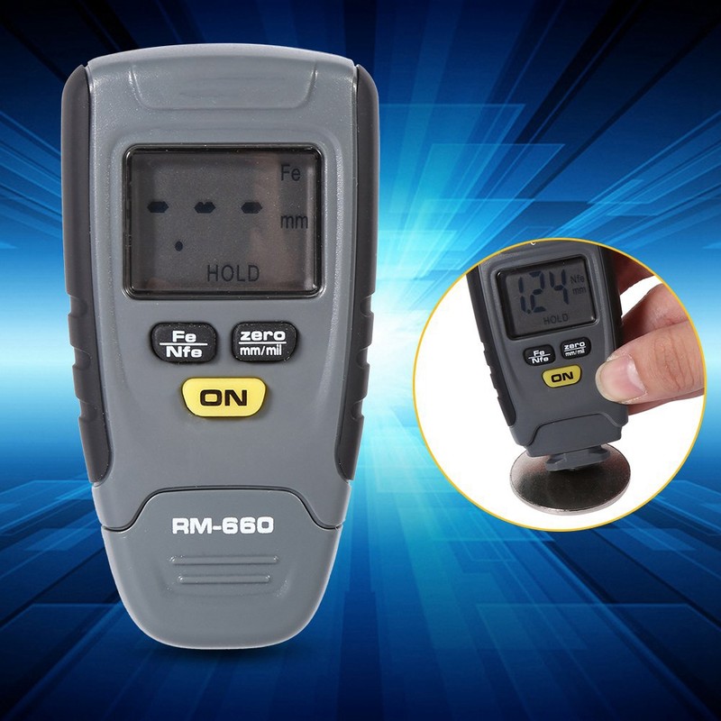 Digital Paint Coating Thickness Gauge 0-1.25mm Coating Meter Car Thickness