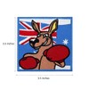 Australia Kangaroo Embroidered iron on Patch