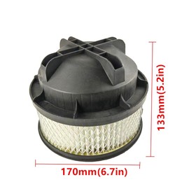 1 PACK MODRIAN Cartridge vacuum HEPA Filter compatible with Vacmaster EAV508S 1101 5-Gallon 8 Amp Ash Vacuum Cleaner Stainless Steel Tank 5 Gal, Red