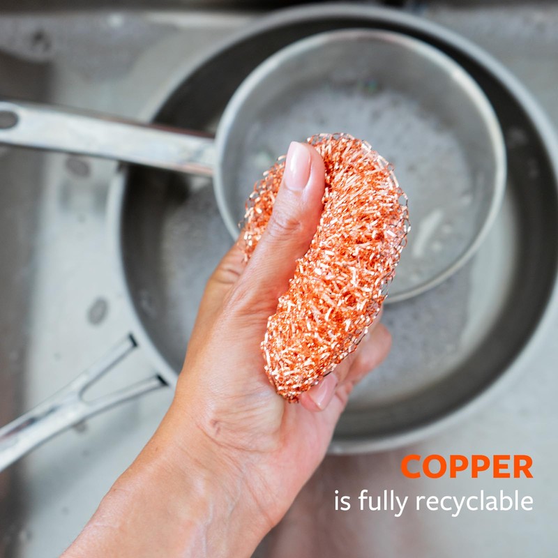 Full Circle Lucky Scrubber - Copper Scrubbers - Set of