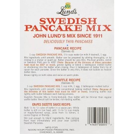 Lunds Pancake Mix, Swedish, 12 Oz