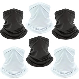 luculach Cooling Neck Gaiter Bandana UV Protection Face Mask Cooling Face Bandanas Neck Cover for Men Women 6 pack