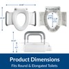 Bemis Rise 4.5" Raised Toilet Seat with Handles, Toilet Seat