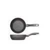 H&H Stone Grey Aluminium Wok with Rivestimento Antiaderente Stone 20