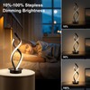 Adebime Modern Spiral Touch Lamp - Warm White LED Nightstand