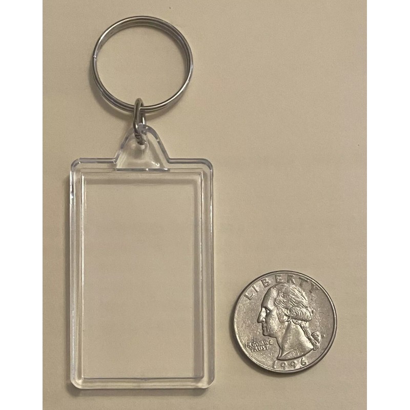 Ice Cold Beer Acrylic Double Sided Keychain Key Ring Arcade