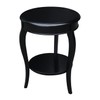 International Concepts Cambria Round End Table, Black