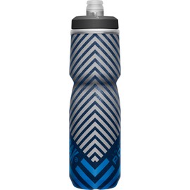 CamelBak Podium Chill Insulated Bike Water Bottle - Easy Squeeze Bottle - Fits Most Bike Cages - 24oz, Navy Stripe