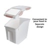 Qiveno Airtight Flour Storage Container 25 lb Rice Storage Container