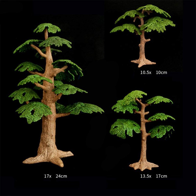 Toyvian Tree Model Fake Miniature Trees Train Railways Architecture Landscape