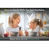 FOODLE Wheat Straw Dinnerware Sets for 4 - Lightweight &