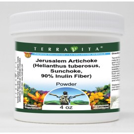 Jerusalem Artichoke (Helianthus tuberosus, Sunchoke, 90% Inulin Fiber) Powder (4 oz, ZIN: 570985) - 3 Pack