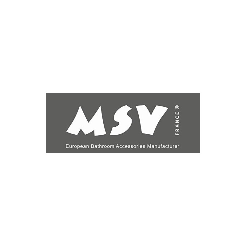MSV Anti-Mould Shower Curtain - Anti-Bacterial, Washable, Waterproof, Polyester, 180