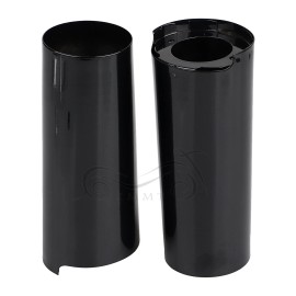 Unbranded 2" Extended Fork Slider Covers Black For Harley Electra Street Tri Glide FLHTK