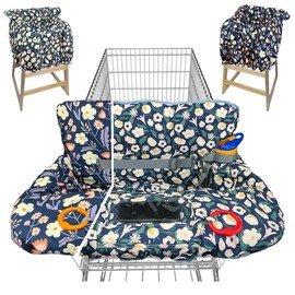 Shopping Cart Cover for Baby Grocery Cart Cover for Baby boy and Baby Girl, High Chair Cover for Baby and Toddler, Baby Registry Gift - Waterproof - Extra Large - Cotton - Double Sided (green)