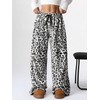 Leopard Pants Women Therian Fuzzy Pajama Pants Y2k Cheetah Pants
