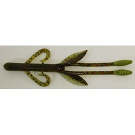 Big Bite Baits 5-Inch Cane Thumper Lures-Pack of 7 (Watermelon Red Ghost)