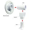 Sun2Solar Replacement Rotating Shaft/Hub for Plastic Solar Reel | White