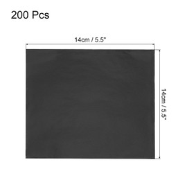 sourcing map 200 Pcs Gold Leaf Sheets 5.5" x 5.5" Imitation Gold Foil Sheets for Crafts,Picture Frames,Sculpture,Nails and DIY Arts Decoration,Black