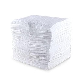 CTRL+Z Oil Absorbent Pads - 15"x18" Maximum Absorption Oil Spill Mat - Fast Cleanup for Industrial Use - 100 Pack