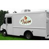 ICE Cream 3 12" Concession Decal Sign cart Trailer Stand