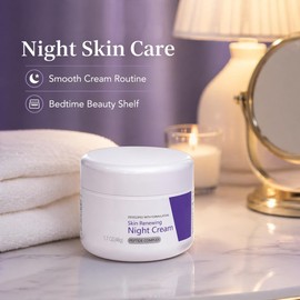 Juego de crema facial, hidratante diaria, nocturna, retinol, todo en uno, cuidado la piel ligero for una suave, múltiples opciones(Night Cream 48g)