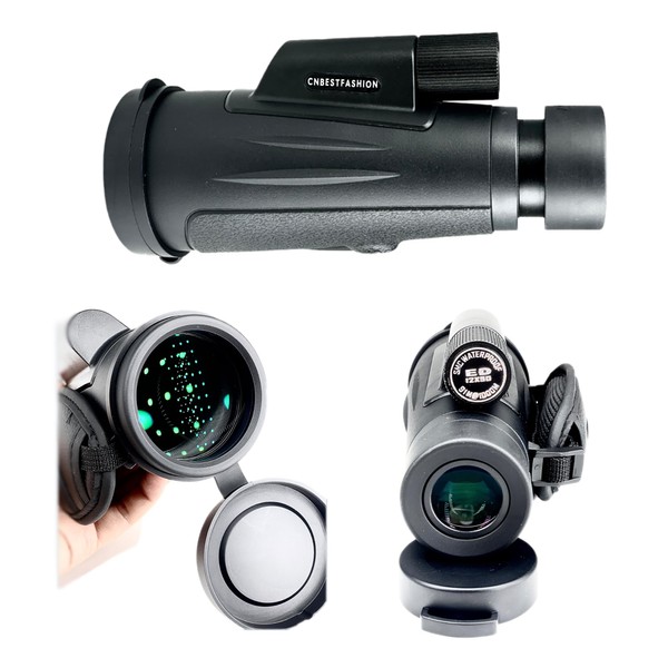 12x50 HD Monocular Telescope with BAK4 Prism & FMC,24mm Wide-Field