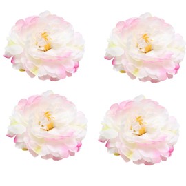 Women's 4Pcs Bohemia Peony Flowers Hairpin Hair Clip Flower Brooch for Travel Party Festivals (Light Pink, One size)