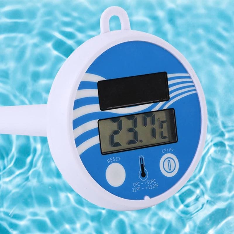 Floating Digital Pool Thermometer Solar Powered Outdoor Pool Thermometer Waterproof