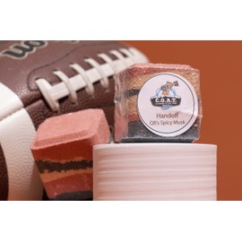 C.O.A.T. Cleanest of all Time Soap Large Men's Shower Steamers, All Natural, Masculine Scents, Sports Theme, Made in USA, 6 Pack, 3-4oz Each