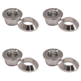 TUSK (8 Pack) Universal Chrome Flange/Tapered Locking Lug Nut 10mm x 1.25mm Thread Pitch for CAN-AM Outlander 450 Mossy Oak 2022