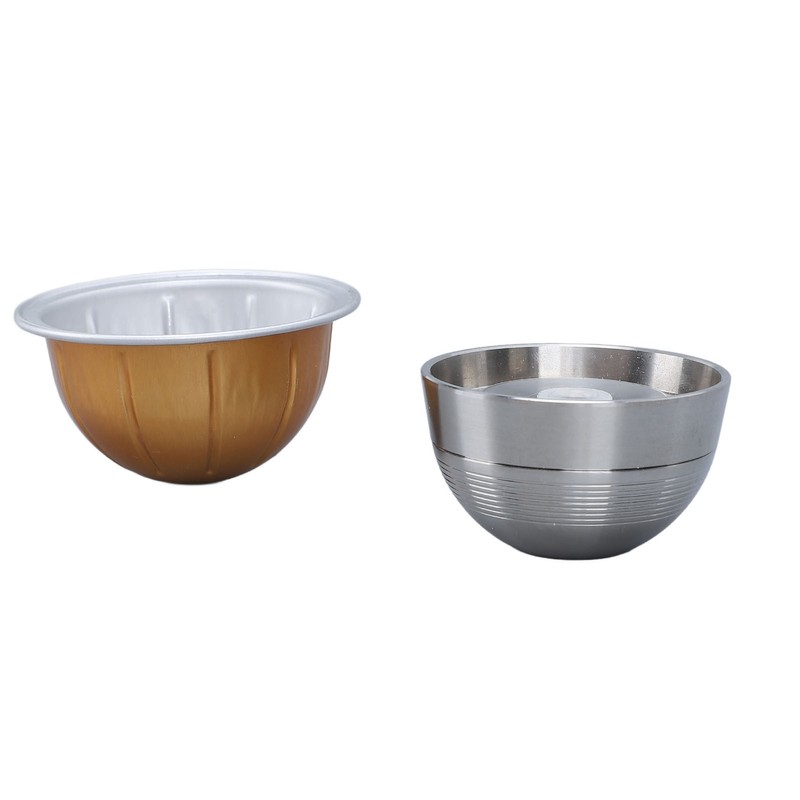 Reusable Coffee Capsule Stainless Steel Easy to Clean Long Lifespan