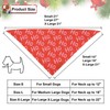 PTDECOR Christmas Dog Bandana, Xmas HOHO Santa Dog Bandana Reversible