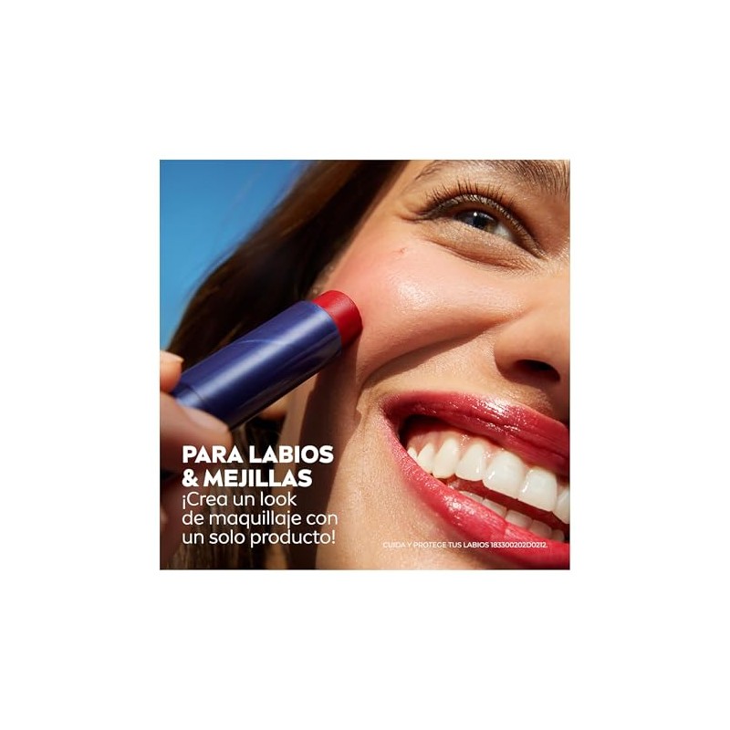 LABELLO Blsamo Labial Caring Beauty Red (4.8 g), Color Intenso