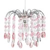 Happy Homewares Contemporary Waterfall Designed Pendant Light Shade with Pink