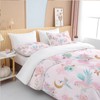 BEDMUST Unicorn Duvet Cover Twin - Soft Cute Pink Unicorn
